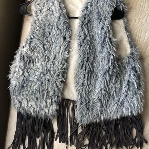 Funky furry vest!